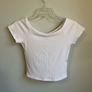 TILLY’S nwt White Ribbed Crop Top